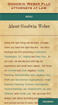 Mobile Screenshot of goodwinweberlaw.com