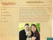 Tablet Screenshot of goodwinweberlaw.com
